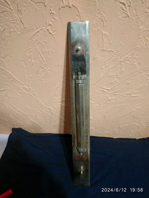Brass micrometric ruler used, old, rare