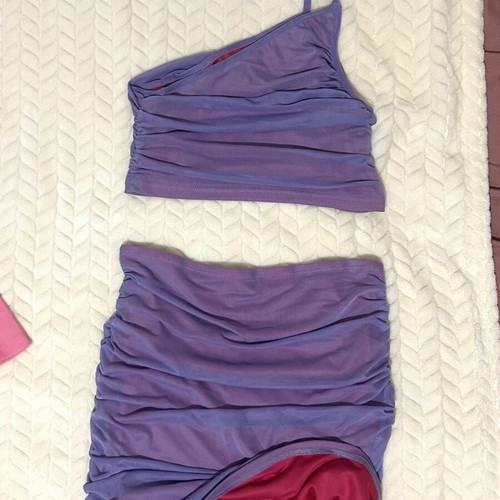 Shein purple and pink lace set size medium new