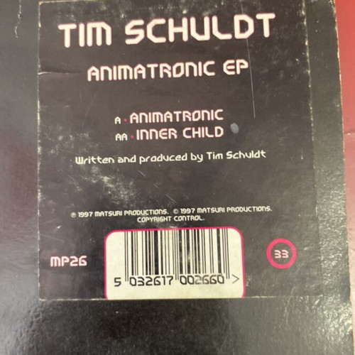 Goaxtrance record used, electronic genre, cover with wear