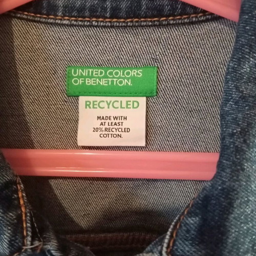 Benetton jean jacket new SS 2025 collection, large