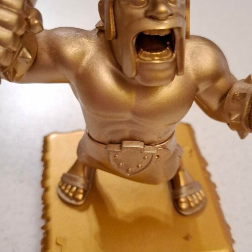 Clash of Clans Barbarian figure like new, gold, official Supercell