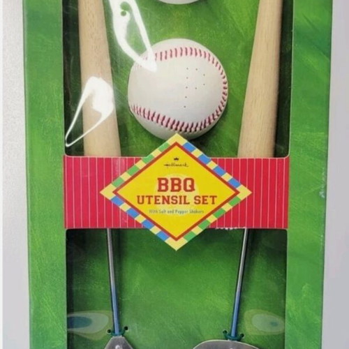 Hallmark baseball-themed BBQ utensil set