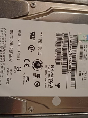 IBM Option hard drive 73.4GB 15k rpm SAS used