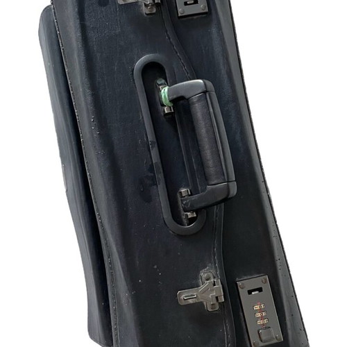 Medical bag used, black, height 33 cm, width 48 cm
