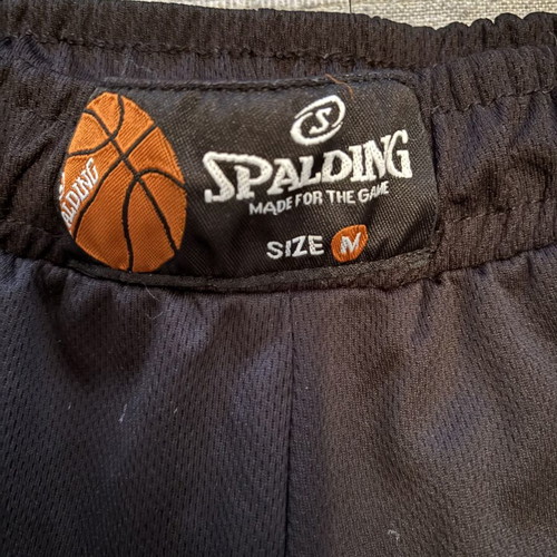 Spalding Hustle Shorts men's athletic black and white, like new