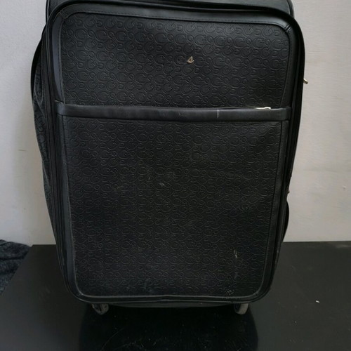 Guess suitcase used with missing front emblem