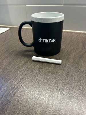 TikTok Mug with Blackboard New, In Its Box