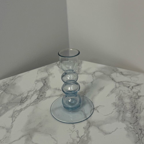 Glass candlestick used, beautiful