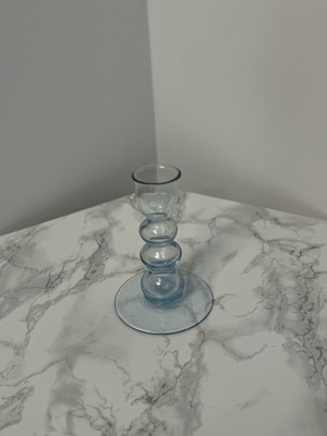 Glass candlestick used, beautiful