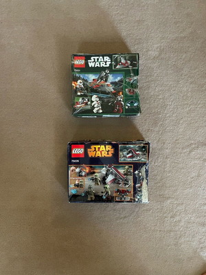 Lego 75001 and 75035 used Star Wars sets