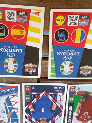 UEFA Euro 2024 Topps football sticker pack, 14 cards