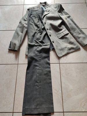 Zara gray pants and medium jacket set like new