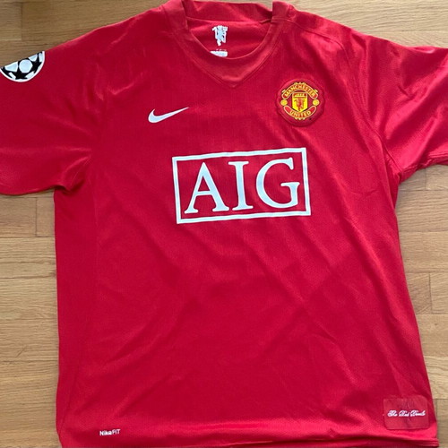 Manchester United Rooney jersey used 2007-2008 size Large
