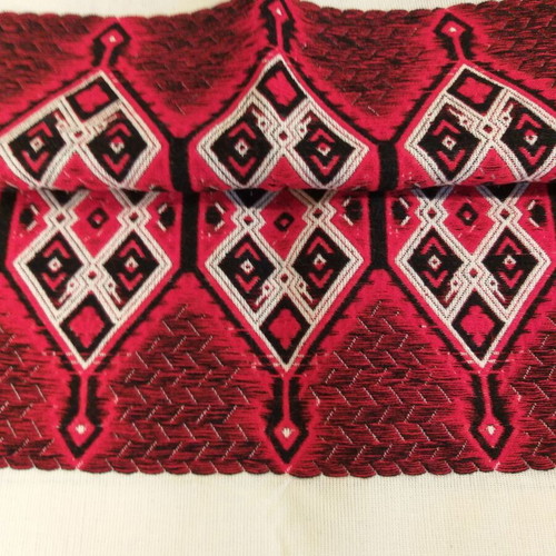 Cretan handmade woven textile unused, elongated