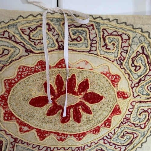 Vintage embroidered handmade bag, like new, 100 years old