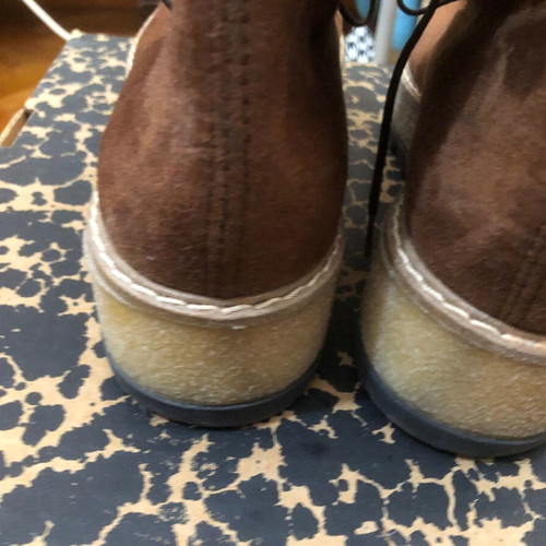 Brown platform ankle boots size 37 used