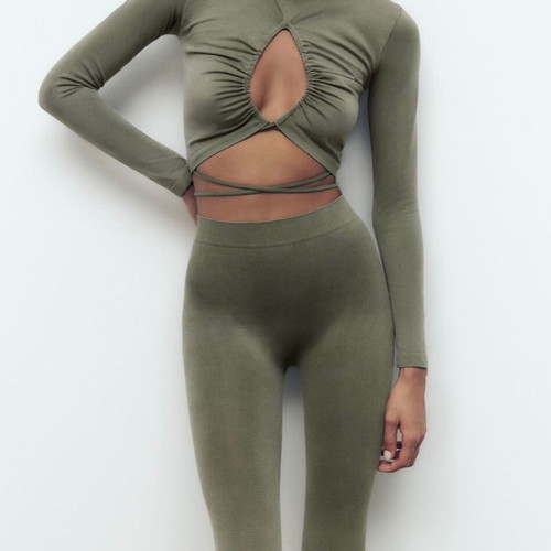 Zara top new, green, size S-M