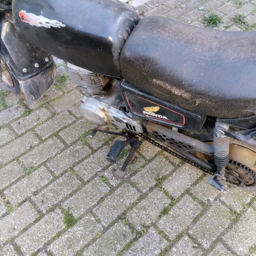 Honda CY 50 used, rare and collectible black motorcycle