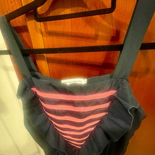 Compania Fantastica mini dress like new, blue and pink