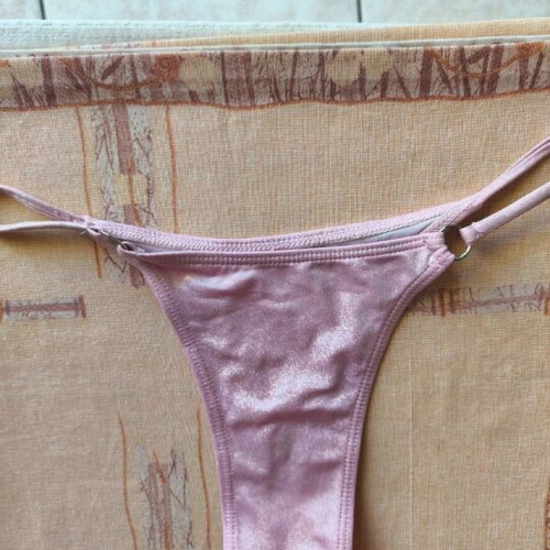 Women's bikini set pink iridescent new