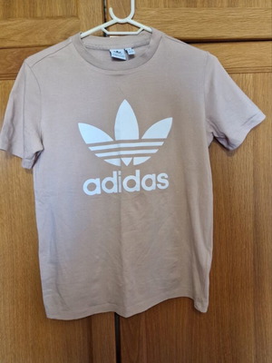 Adidas sports t-shirt new, salmon pink, size S