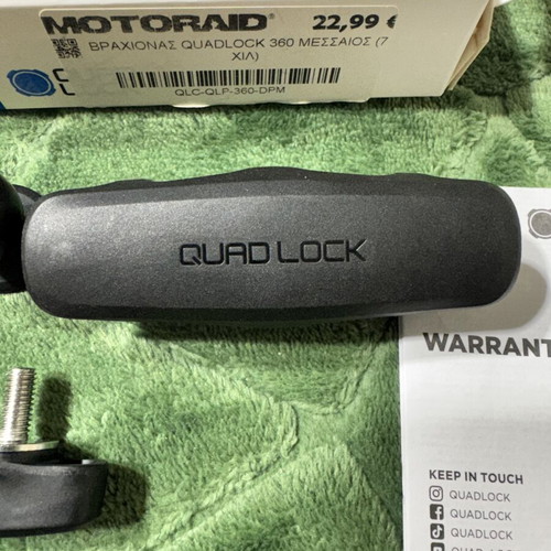 Quad Lock 360 Dual Pivot Arm Medium 75mm like new
