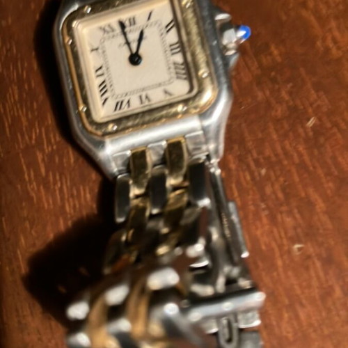 Ρολόι Cartier Panthere Small μεταχειρισμένο, γυναικείο με μπρασελέ χρυσό και ατσάλι