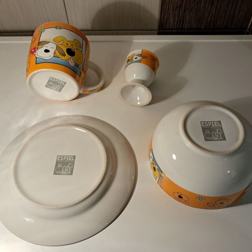 Espiel Children's Porcelain Dinner Set 4 Pieces Like New