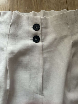 Bershka white summer pants like new, size M