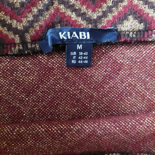 Kiabi skirt like new with gold thread, multicolor, size M