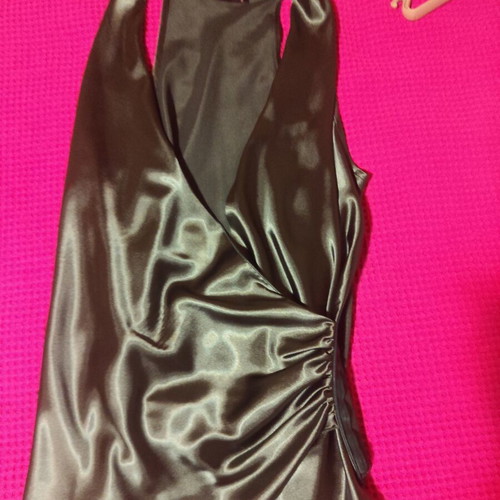 Satin blouse like new, green, sizes S and M