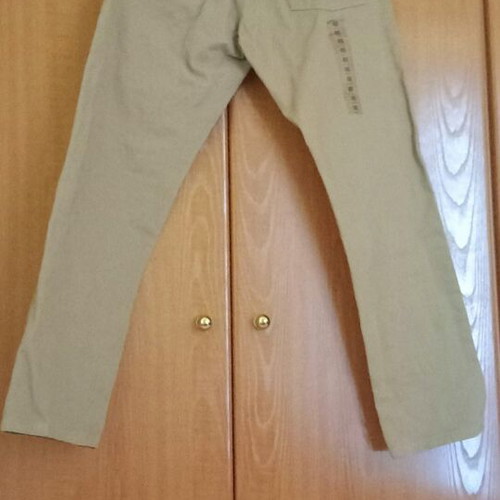 Men's winter cotton pants new, size 46 beige