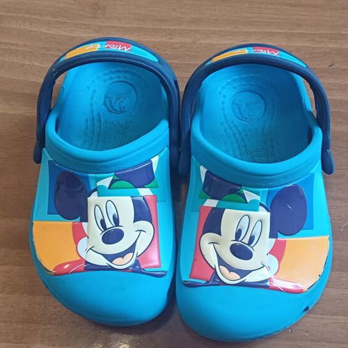 Boys' summer shoes used, blue sandals size 23-24