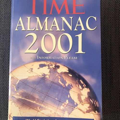 Time Almanac 2001 book used, English