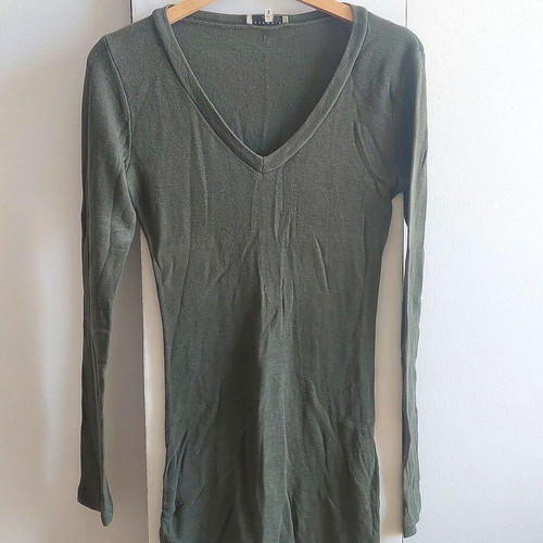 Essentiel Antwerp wool blend top, size Medium, khaki