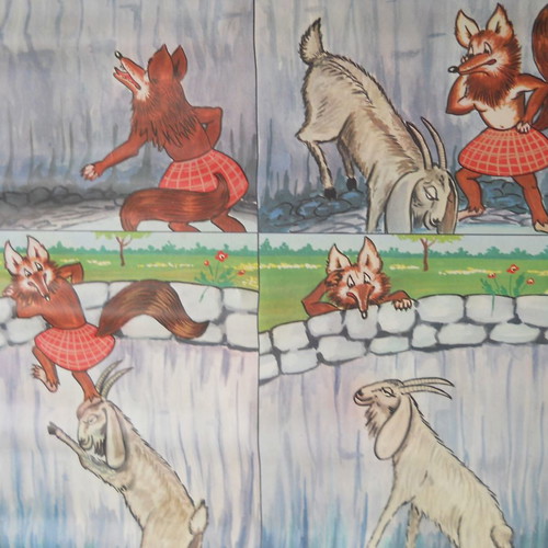 Old school map used “The Fox and the Goat”