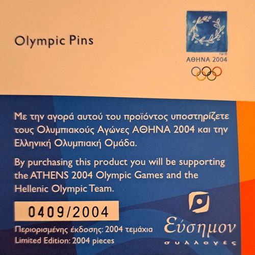 Athens 2004 Olympic Games pins new, weightlifting set of 11 pieces