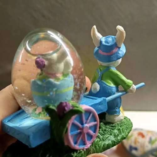 Set of 3 Easter ceramic decorations like new