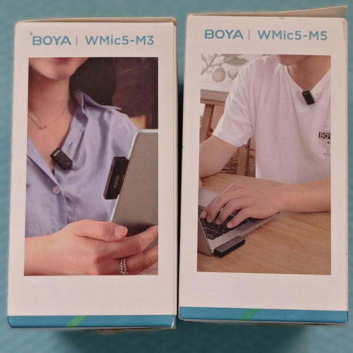 Boya WMic5 Ultracompact 2.4GHz Dual-Channel Wireless Microphone System new