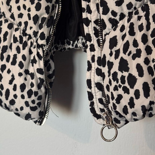 Puffer jacket women's with cow print like new