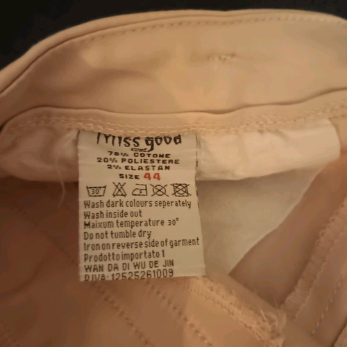 Miss Good elastic pants like new, beige, size L 40