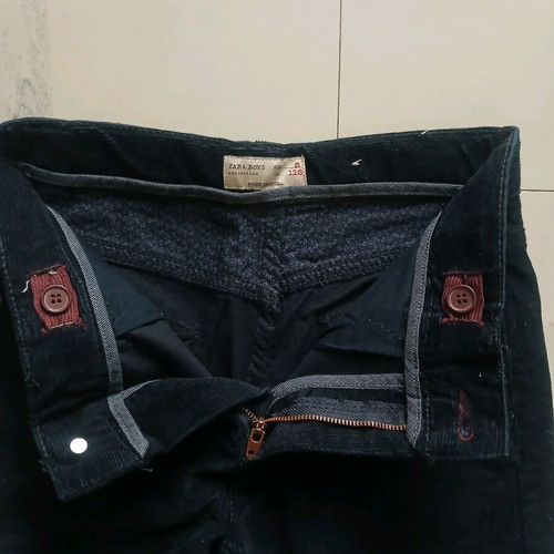 Zara velvet pants new blue 128 cm for 8 years old