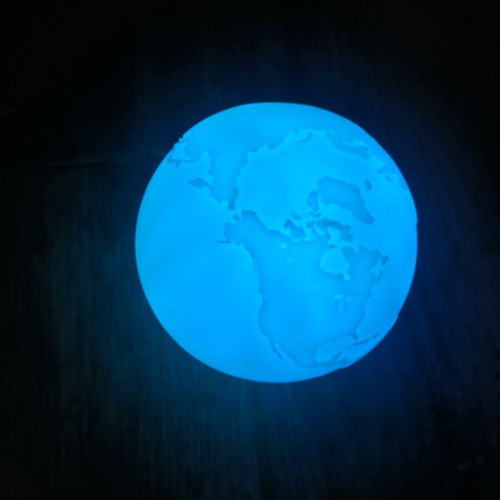 World globe lamp