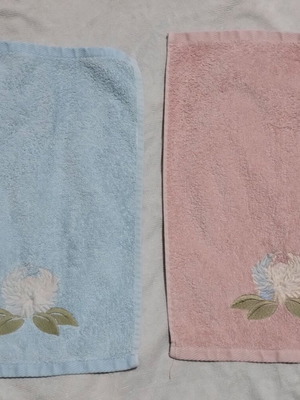 Towel set of 2 like new, 44x29 cm