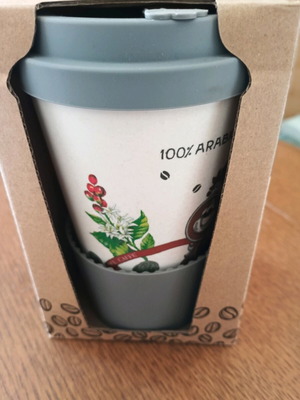 Mrs Rose reusable Baboo coffee cup new