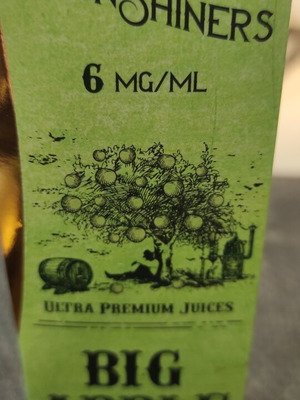 Moonshiners Big Apple υγρό αναπλήρωσης 6 mg/ml με μήλο, βανίλια και αμύγδαλα