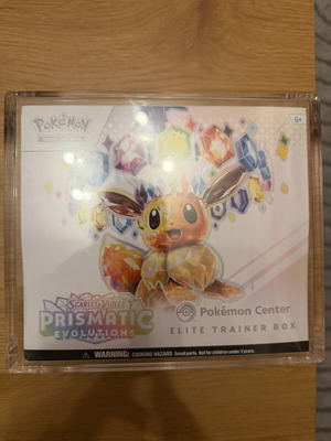 Pokemon Prismatic Evolutions ETB Pokemon Center καινούργιο με ακρυλικό