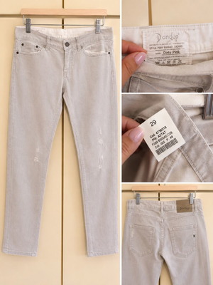 Dondup women's jeans with distressed details, light grey