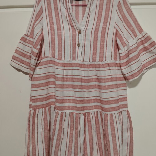 Boho midi dress Benissimo new, ethnic style with flounces, size S