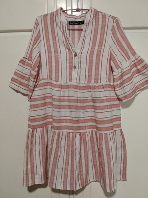 Boho midi dress Benissimo new, ethnic style with flounces, size S